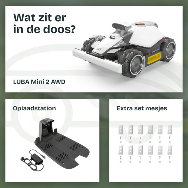 Mammotion LUBA Mini 2 AWD - doosinhoud